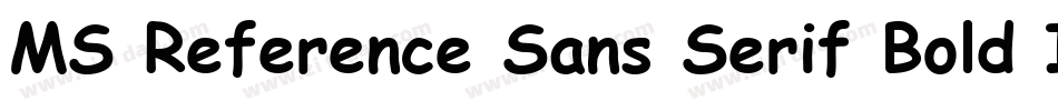 MS Reference Sans Serif Bold Italic字体转换